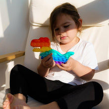 Dinosaur Shaped Rainbow Pop It Fidget Toy (1 Pc)